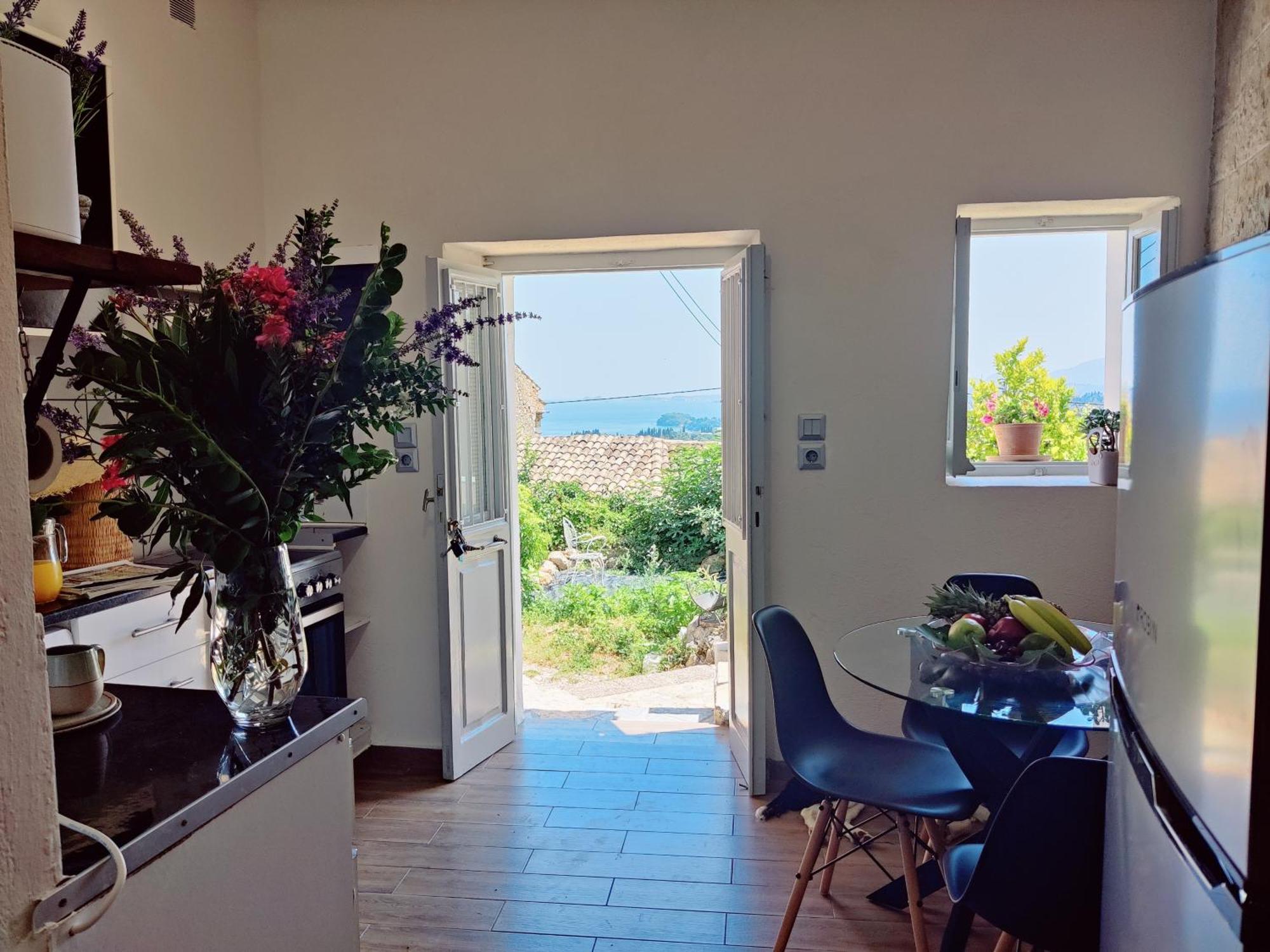 Corfu Sea View House - Live In Corfu Like A Local! Lägenhet Ágios Márkos Exteriör bild